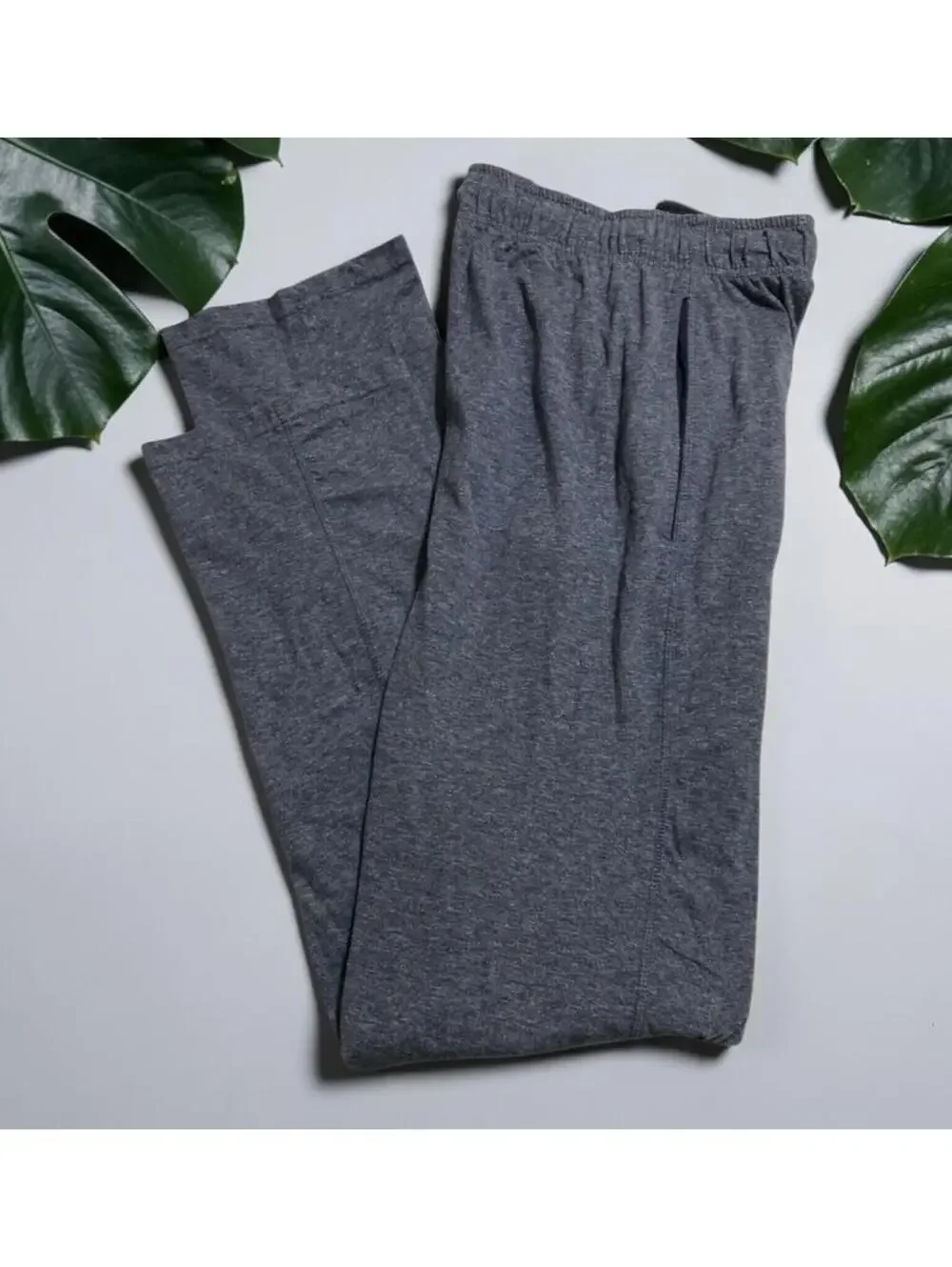 Men’s Hanes Blue Comfort Cotton Blend Lounge Pants Sz LT